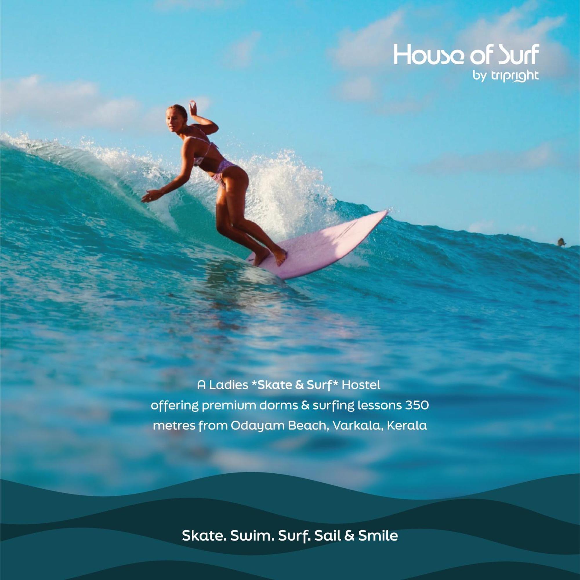 House Of Surf Hostel For Women Варкала Екстериор снимка